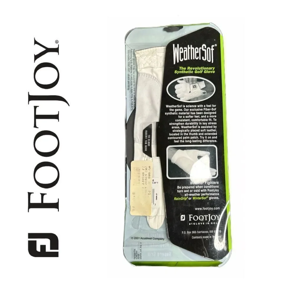 FootJoy WeatherSof Leather-Like Feel Super Grip Glove - Size:‎ Medium-Large Left